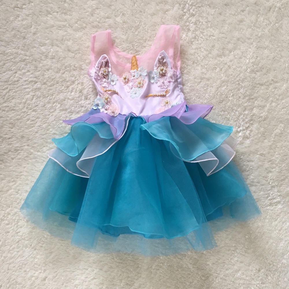 Girl’s unicorn princess dress